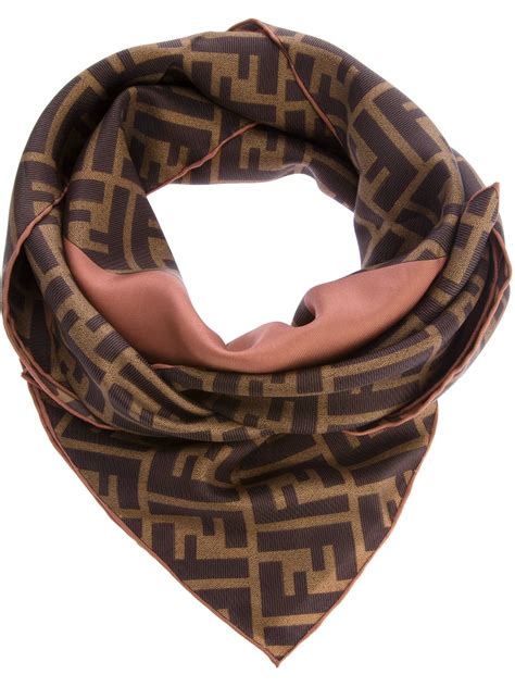 fendi printed twill scarf|farfetch Fendi scarf.